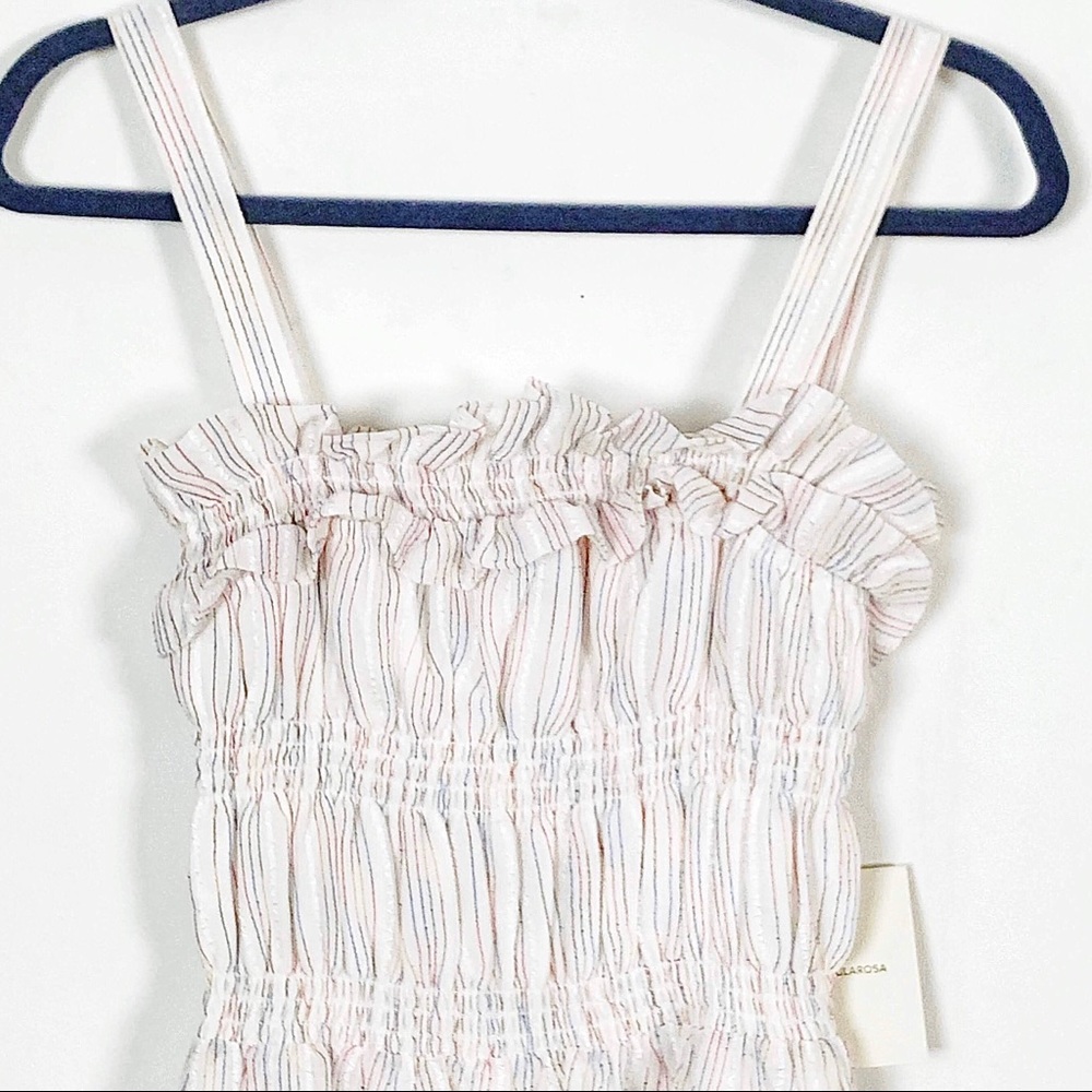 Tularosa Ivory Ellie Smocked Dress Summer Casual - Picture 7 of 12